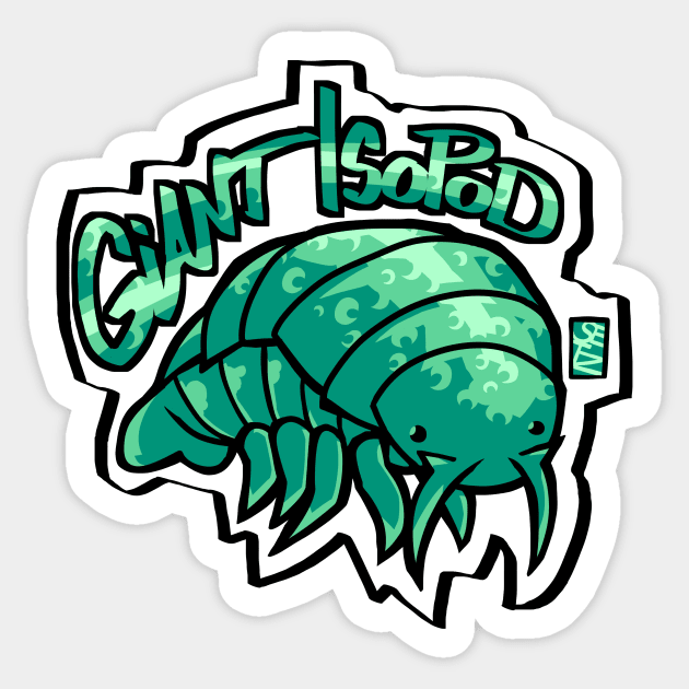 Giant Isopod Sticker by Setzeri